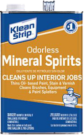 Odorless Mineral Spirits Container